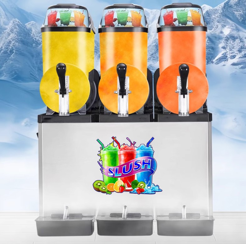 3 Tank Slushie Machine 12L x 3